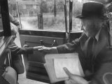 Robert Frost Shaking Hands with Little Boy, During His Visit
