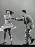 Dancers Stanley Catron and Kaye Popp Demonstrating the Lindy Hop
