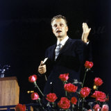 Evangelist Billy Graham Preaching Sermon at Madison Square Garden, Nyc