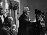 Author William Faulkner Making a Speech Upon Receiving the National Book Award