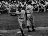 Giants Player, Willie Mays, Running Bases During Game with Dodgers
