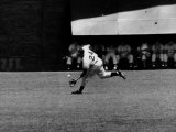 Giants Player, Willie Mays, Running to Catch Ball in Out Field