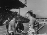British Empire Games, Runners John Landy and Roger Bannister after Competing