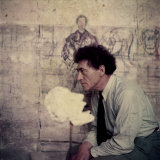 Portrait of Alberto Giacometti in His Studio