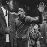 Actor Sidney Poitier and Actress Ruby Dee, in a Scene from the Play "A Raisin in the Sun"