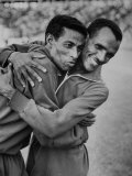 Buy Ethiopian Runners Abebe Bikila and Mamo Wolde During Exhibition Race at Berlin Olympic Stadium at AllPosters.com