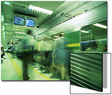 Buy Passengers Boarding Train at Parliament Station in the City of Melbourne, Victoria, Australia at AllPosters.com