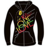 Buy Women's Zip Hoodie: Bob Marley - One Love Smile at AllPosters.com