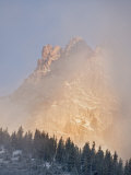 Buy Sievers Mountain Veiled by Morning Clouds at Sunrise, Colorado at AllPosters.com