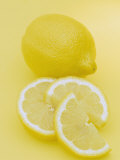 Entire and Sliced Lemons (Citrus Limon)