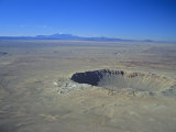 Aerial View of the Meteor Crater, Winslow, Arizona, USA