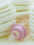 Disposable, Non-Biodegradable Diapers, Plastic Baby Bottle. Landfill Pollutants