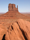 Erosional Remnant, Mitten Rock, Monument Valley, Arizona, USA