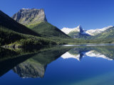 The Rocky Mountains Reflected on Saint Mary Lake, Glacier National Park, Montana, USA