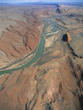 Monument Uplift, Comb Ridge, San Juan River with Sand Bars, San Juan County, Utah, USA