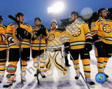 The Boston Bruins Post-Game Lineup 2010 NHL Winter Classic