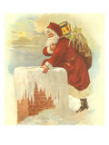 Santa on Rooftop, 1880