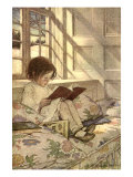 Chlld Reading on Couch, 1905