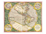 Buy Map of the Americas1633 at AllPosters.com