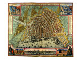 Map of Amsterdam 1633