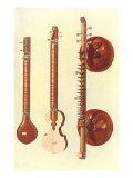 Buy Sitar and V&iacute;na, 1888 at AllPosters.com