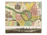 Map of Berlin City. 1740