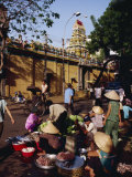 Mariammam Hindu Temple and Street Scene, Saigon, Vietnam, Indochina, Southeast Asia