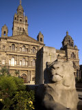 George Square and City Chambers Dating from 1888, Glasgow, Scotland, United Kingdom, Europe