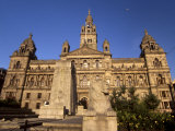 George Square and City Chambers Dating from 1888, Glasgow, Scotland, United Kingdom, Europe