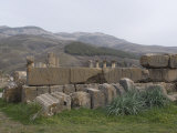 Inscriptions at the Roman Site of Djemila, UNESCO World Heritage Site, Algeria