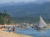 White Sun Beach, at the Resort of Boracay Island, Off Panay, the Philippines, Southeast Asia