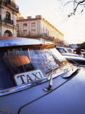 Buy Classic American Car with Taxi Sign in Windscreen, Havana, Cuba, West Indies, Central America at AllPosters.com