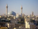 Buy Abdullah Mosque and the Amman Skyline at Dusk, Jordan, Middle East at AllPosters.com