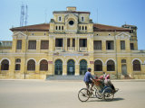 Buy Cyclo Passing the Old Post Office in Phnom Penh in Cambodia, Indochina, Southeast Asia at AllPosters.com