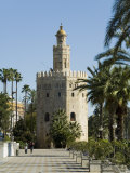 Torre Del Oro, El Arenal District, Seville, Andalusia, Spain, Europe