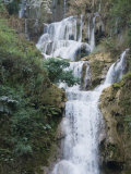 Khuang Si Waterfall, Near Luang Prabang, Laos, Indochina, Southeast Asia