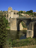 Buy Old Gateway Bridge over the River and the City of Toledo, Castilla La Mancha, Spain, Europe at AllPosters.com