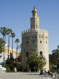 Torre Del Oro, El Arenal District, Seville, Andalusia, Spain, Europe