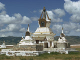 Buy Stupas at the Erdeni Dzu Monastery at Karakorum, Mongolia, Central Asia at AllPosters.com