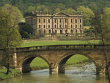 Buy Bridge over the River and Chatsworth House, Derbyshire, England, United Kingdom, Europe at AllPosters.com