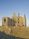 Dunskey Castle, Overlooking the Irish Sea, Near Portpatrick, Dumfries and Galloway, Scotland, UK