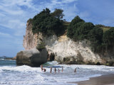 Buy Stacks and Arches, Whitianga White Chalk Cliffs, Coromandel, North Island, New Zealand at AllPosters.com