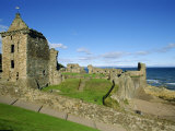 St. Andrew's Castle Founded around 1200, the Oldest University Town in Scotland, Fife, Scotland