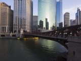 Buy West Wacker Drive and the Chicago River by the Franklyn Street Bridge, Chicago, Illinois, USA at AllPosters.com