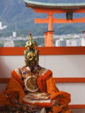 Floating Torii Gate at Itsukushima Shrine, Miyajima Island, Honshu Island, Japan