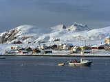 Buy Fishing Boat Leaving Harbour on Kvaloya Island, Arctic Norway, Scandinavia, Europe at AllPosters.com