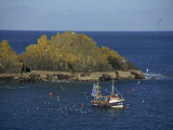 Buy Fishing Boat Off the Constantine Headland, Cornwall, England, United Kingdom, Europe at AllPosters.com