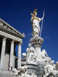 Athena Statue in Front of the Parliament Building, Vienna, Austria, Europe