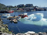 Iceberg in the Harbour, Julianehab, Greenland, Polar Regions