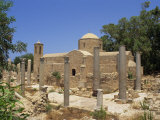 Columns and Ruins at St. Pauls Church, Paphos, Cyprus, Europe